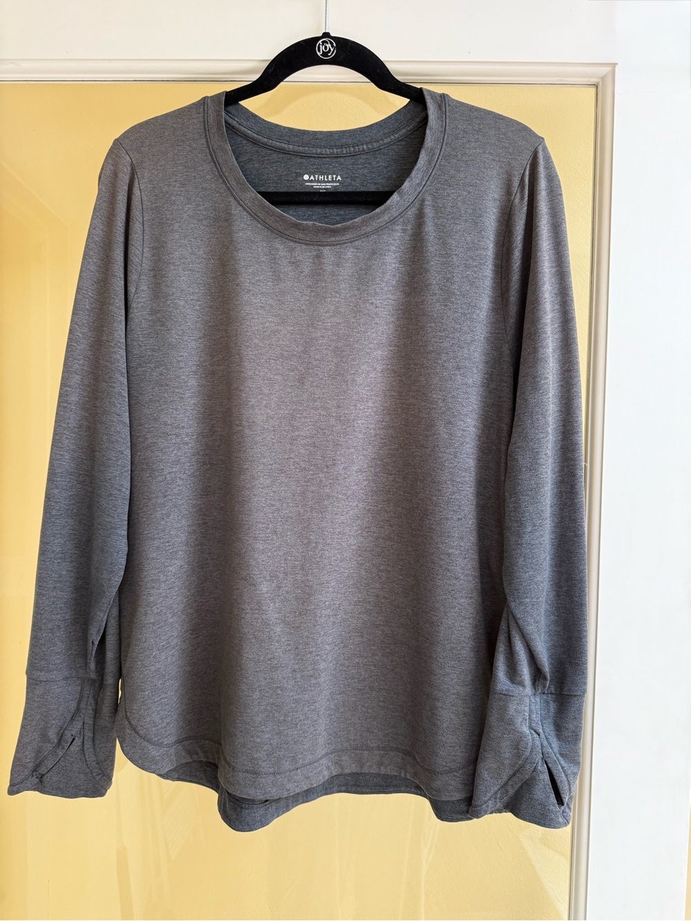 Athleta Uptempo Top in Charcoal Gray